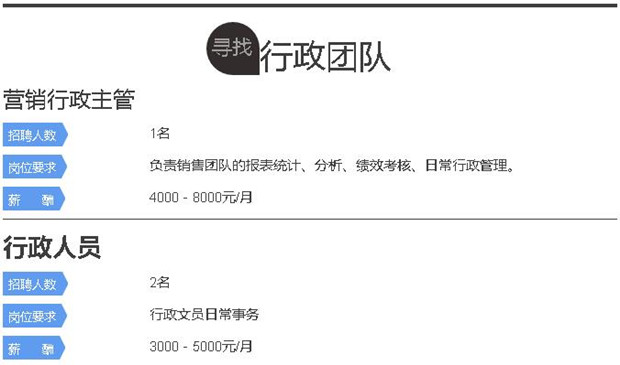 千赢国际水处理环保公司招聘  行政团队